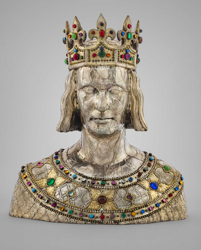 Jean-Alexandre Chertier, dupa Viollet-le-Duc, Bustul lui Saint-Louis, Comoara Notre-Dame de Paris © Muzeul Luvru © Guillaume Benoit